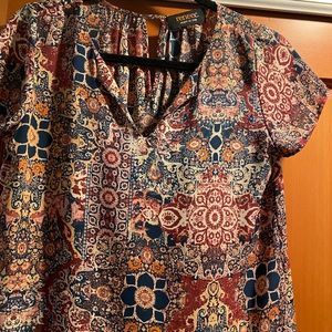 Renee C. short sleeved  blouse size small